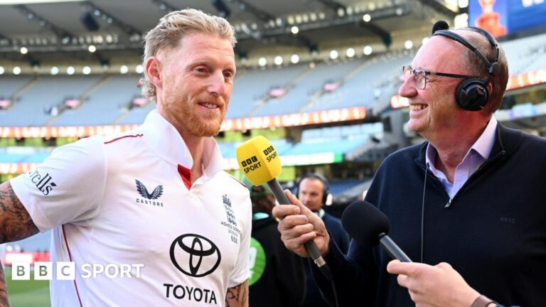 Harry Brook and Ben Stokes shake hands
