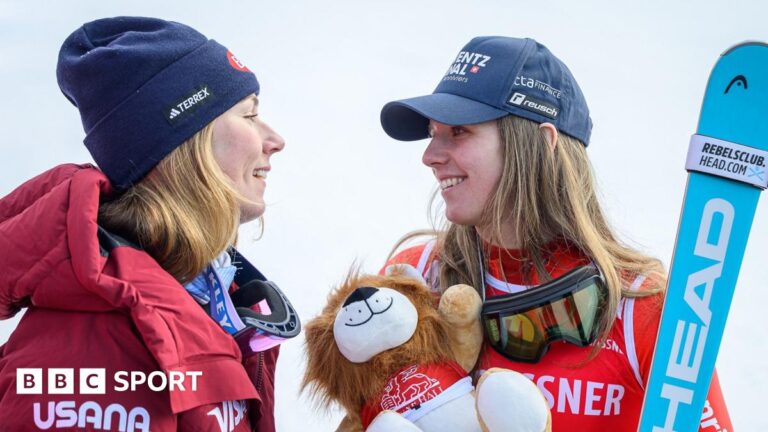 Camille Rast pays tribute to Swiss bar fire victims as she ends Mikaela Shiffrin run Mikaela Shiffrin and Camille Rast in Slovenia