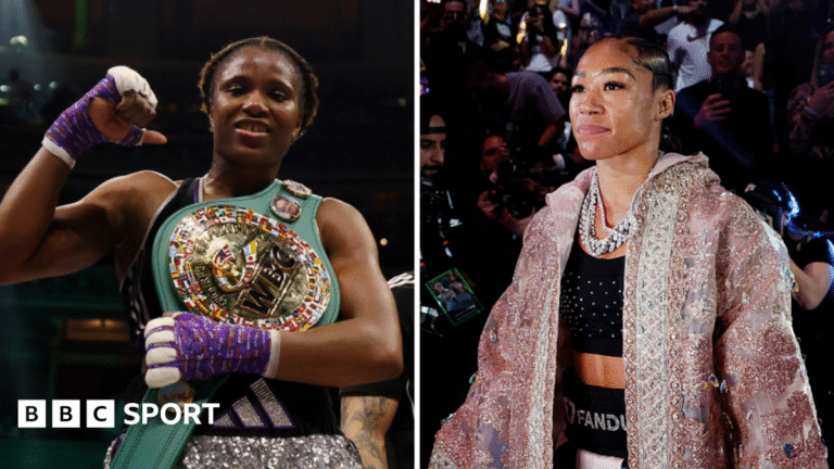 Caroline Dubois: Briton says fight with Alycia Baumgardner would be biggest in female boxing A side-by-side of Caroline Dubois and Alycia Baumgardner