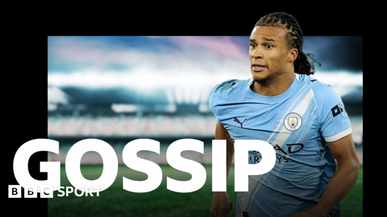 Nathan Ake with BBC Sport gossip text