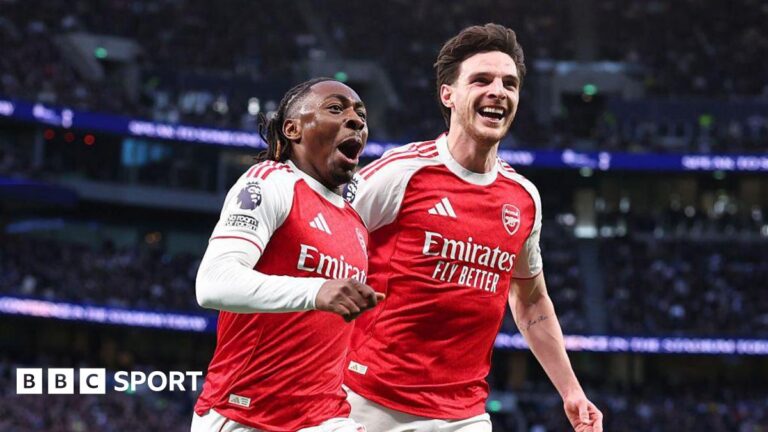 Eberechi Eze: Arsenal forward comes up with important goals again as he ‘proves something’ Eberechi Eze celebrates with Declan Rice