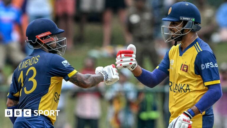 T20 World Cup: Sri Lanka overcome Oman by 105 runs Kusal Mendis and Sri Lanka captain Dasun Shanaka bump fists