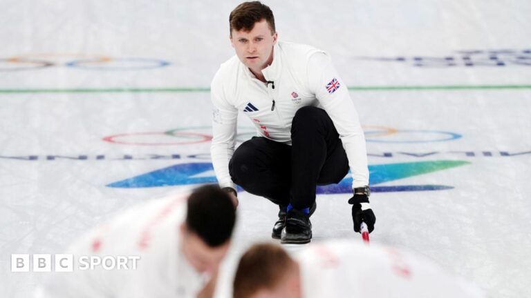 Winter Olympics 2026: Bruce Mouat responds as men’s curling favourites GB start with win Bruce Mouat on the rink