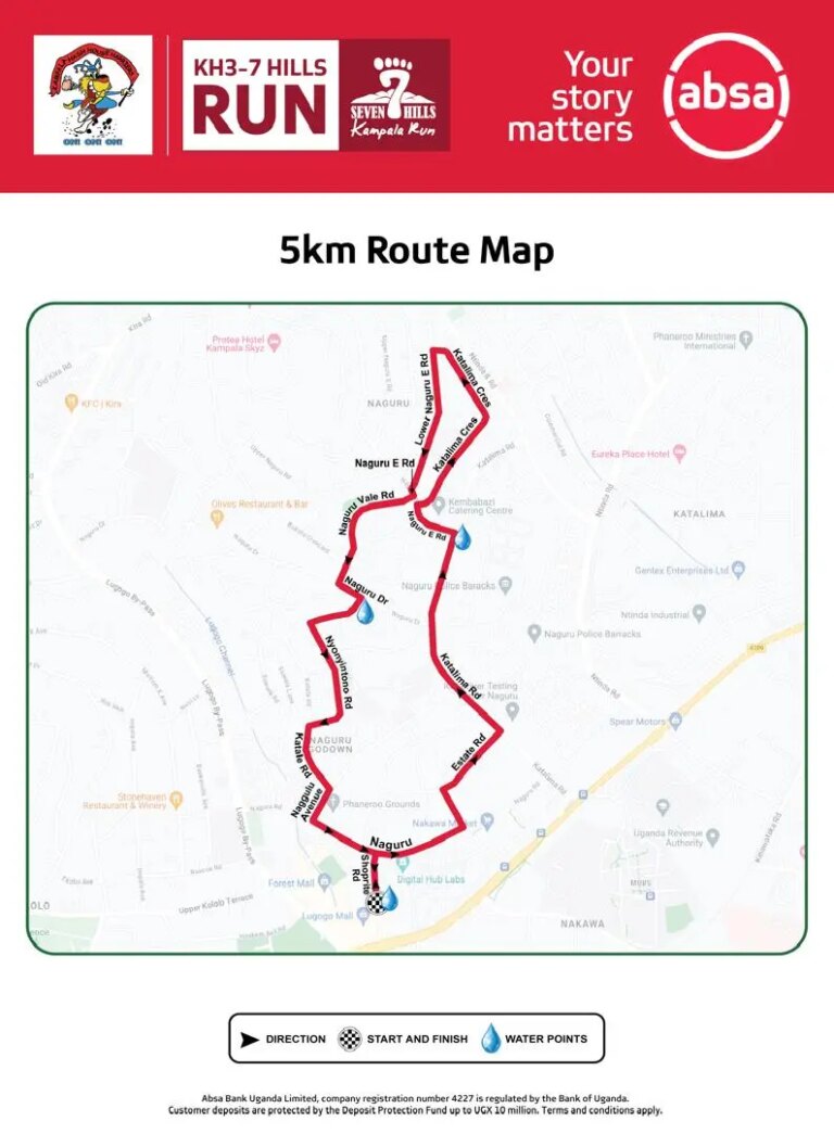 Absa Financial institution Uganda unveils Route Map for 2026 KH3-7 Hills Run