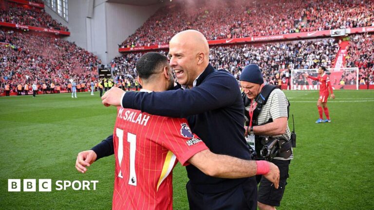Have Liverpool lost ‘chaotic’ edge that made them so feared? Liverpool manager Arne Slot and Mo Salah