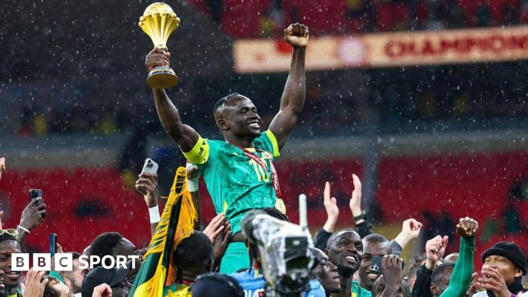 Morocco vs Senegal Afcon final: How African football ‘needs to move on’ Senegal captain Sadio Mane celebrates winning Afcon
