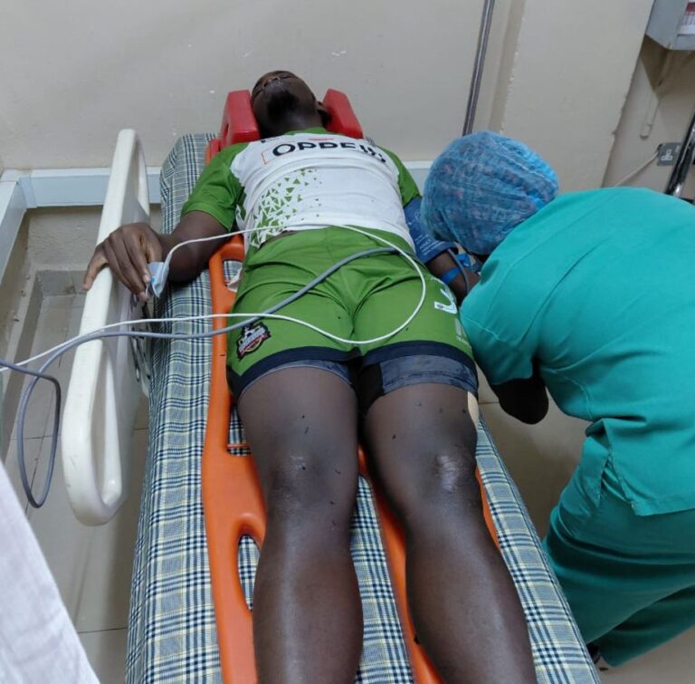 Basangwa rushed to hospital in a Toyota Land Cruiser as Express and NEC fire blanks