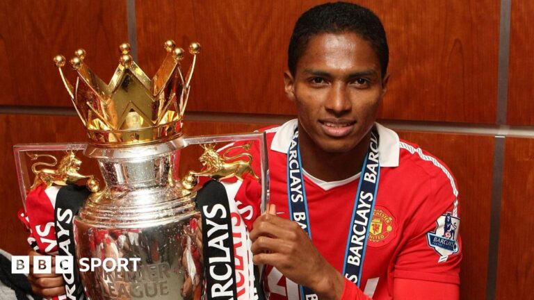 Antonio Valencia: Former Manchester United captain joins star-studded Wythenshawe vets Antonio Valencia holds the Premier League trophy