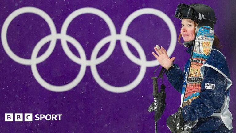 Kirsty Muir celebrates at this year's Winter Olympics