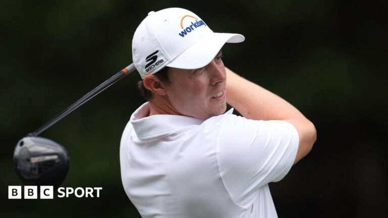 RBC Heritage: Matt Fitzpatrick beats Scottie Scheffler in play-off to win title Matt Fitzpatrick hits a shot