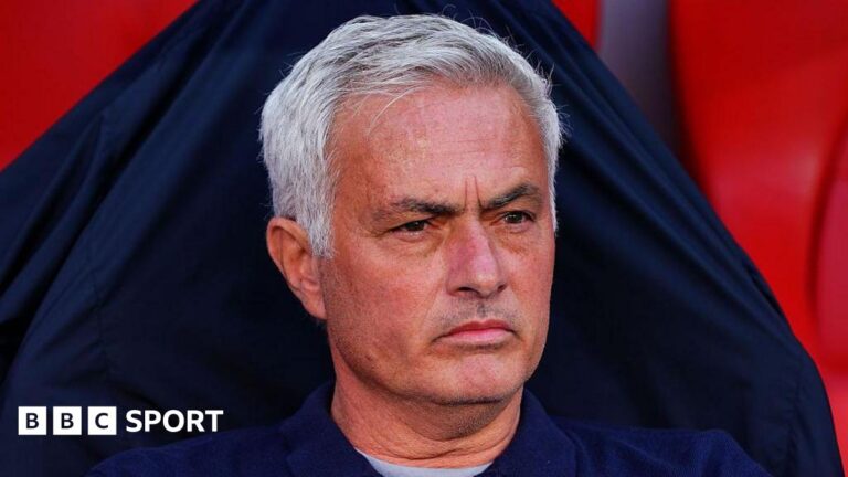 Benfica: Jose Mourinho’s team on course for unbeaten campaign but miss out on title Jose Mourinho looks on in the Benfica dugout