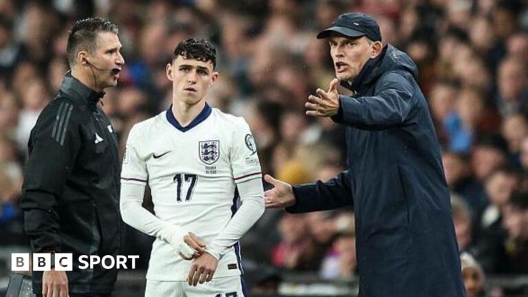 England World Cup squad: How Cole Palmer and Phil Foden lost Thomas Tuchel’s number 10 battle Thomas Tuchel gesticulates while standing next to Phil Foden