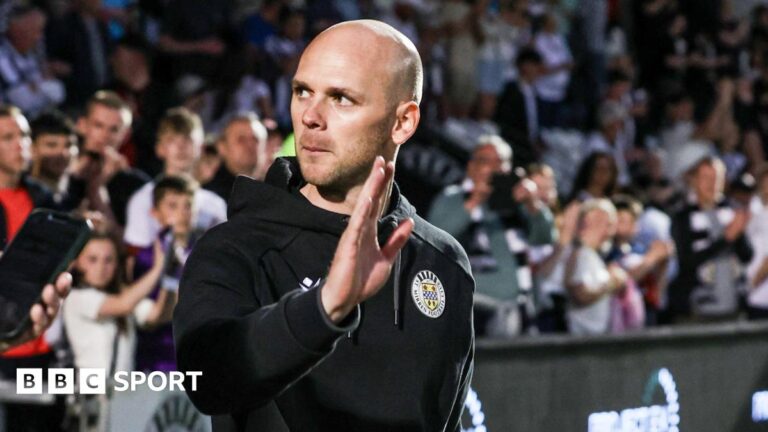 St Mirren interim manager Craig McLeish celebrates survival