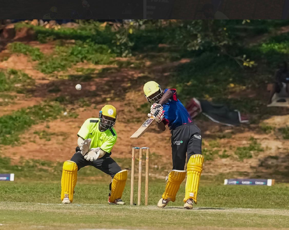 Joseph Baguma during his half-century innings
