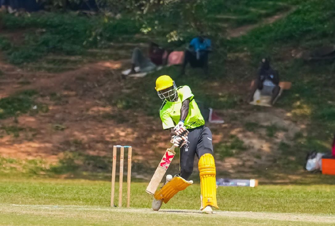 Gerald Olipa during his half-century innings