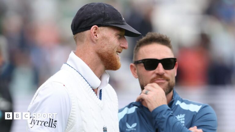 Ben Stokes: Brendon McCullum prepared to work with returning England Test captain going forward England Test captain Ben Stokes (left) and head coach Brendon McCullum (right)