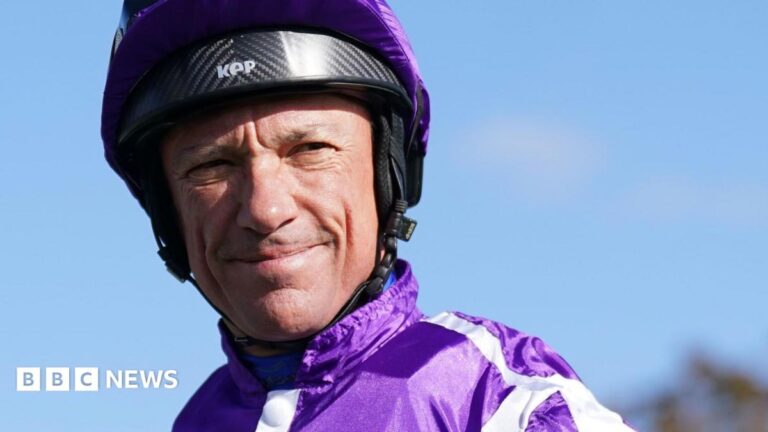 Frankie Dettori seriously injured in Newmarket car crash A woman with shoulder-length blonde hair talks into a microphone