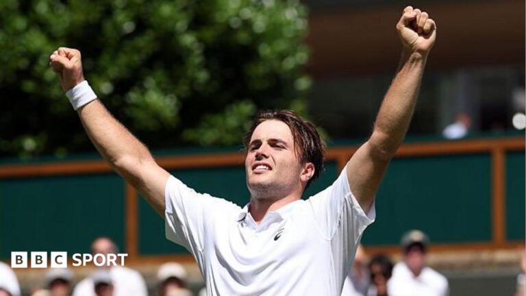 Wimbledon 2026 results: Arthur Fery reaches third round to keep British hopes alive Arthur Fery of Great Britain celebrates victory over Otto Virtanen of Finland