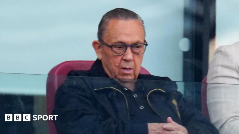 David Sullivan in the hospitality area at West Ham
