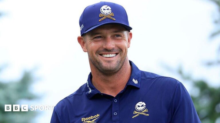 LIV Golf: Bryson DeChambeau proud of what LIV has achieved amid uncertain future Bryson DeChambeau smiles while competing at the LIV Golf Indianapolis event