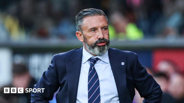 Same start but different outlook at Rangers era begins for McInnes Derek McInnes looks dejected