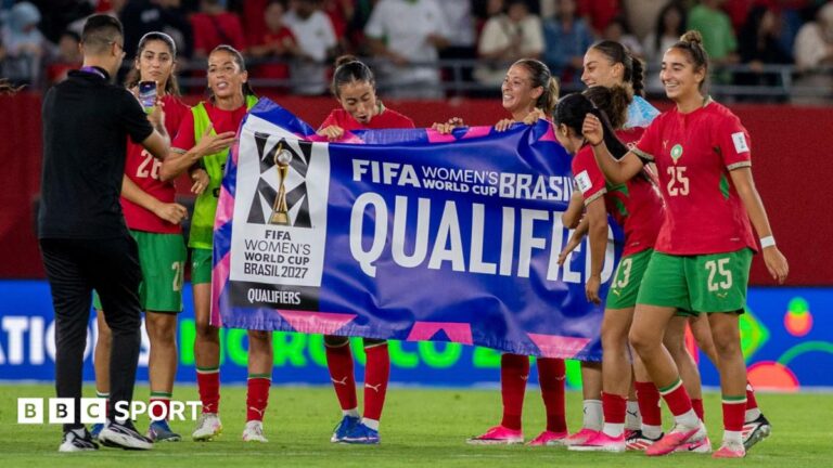 Women’s World Cup 2027: Algeria, Cameroon, Malawi & Morocco qualify Morocco celebrate qualifying for the World Cup