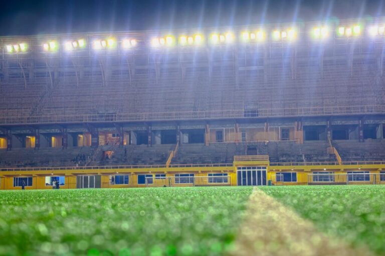 Night football returns to Lugogo after floodlight upgrade