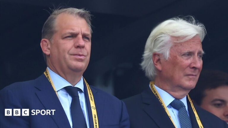 Todd Boehly (left) and Mark Walter (right) at the 2025 Fifa Club World Cup final