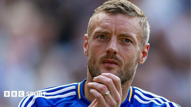 Jamie Vardy: Burnley sign former England and Leicester striker Jamie Vardy claps his hands