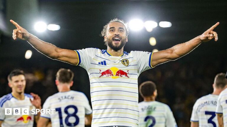 Leeds 4-1 Newcastle: Is ‘unplayable’ Calvert-Lewin in line for England recall? Dominic Calvert-Lewin celebrates after scoring for Leeds United against Newcastle United