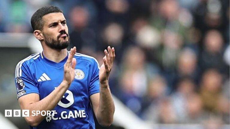 Leicester City crisis: Russell Martin under pressure at Foxes Conor Coady of Leicester City applauds the fans during the Premier League match between Leicester City FC and Southampton FC at The King Power Stadium on May 3, 2025 in Leicester, England.